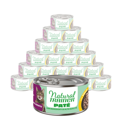 Natural Trainer Pat&eacute; con Pollo per Gatti Adulti Sterilizzati 85gr