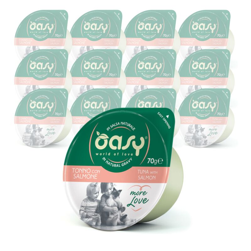 Oasy More Love Tonno con Salmone 70 gr