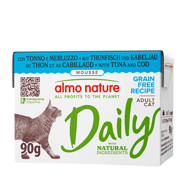 Almo Nature Daily Cat Adult con Tonno e merluzzo 90gr