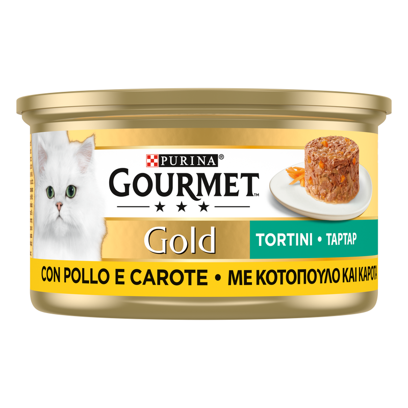 Gourmet Gold Cat Adult Tortini con Pollo e Carote 85 gr