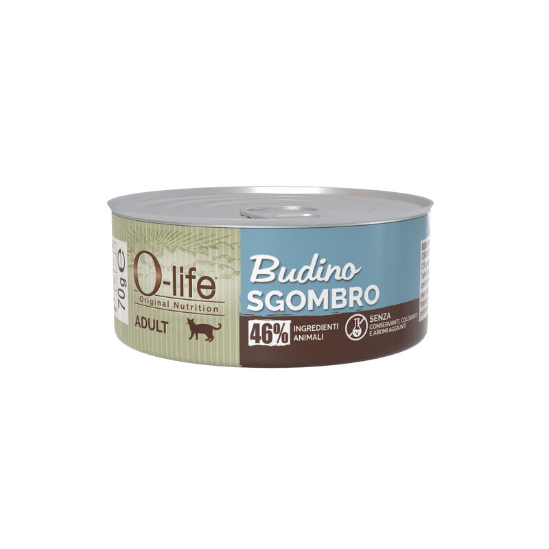 O-life Cat Adult Budino Sgombro 70gr