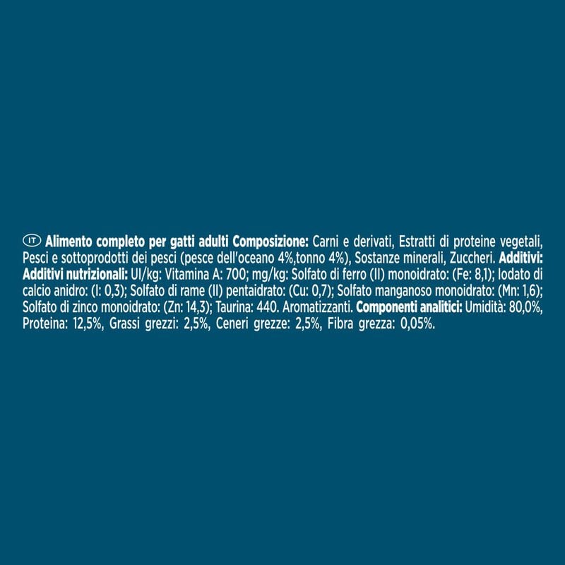 Gourmet Perle Duetti Cat Adult con Pesce dell'Oceano e Tonno 85 gr