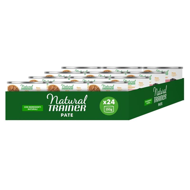 Natural Trainer Dog Adult Small&Toy Pat&eacute; Monoproteico con Maiale 150 gr