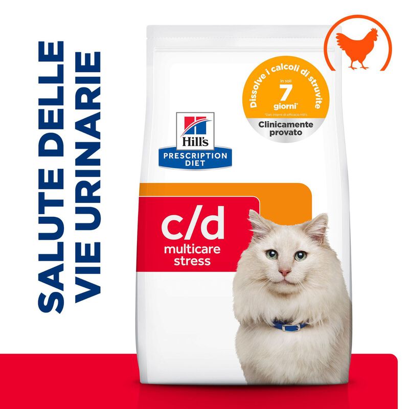 Hill's Prescription Diet Cat c/d Multicare Stress Urinary Care con pollo 1,5 kg