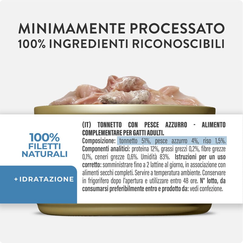 Schesir Cat Tonnetto con Pesce Azzurro in Brodo 70g