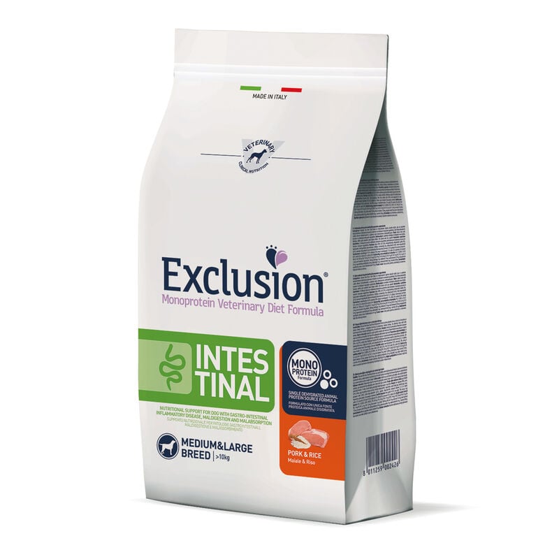 Exclusion Monoprotein Veterinary Diet Dog Medium Large Intestinal Maiale 2 Kg