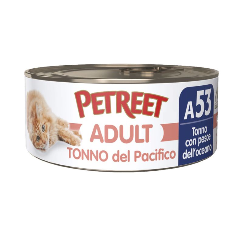 Petreet Cat Tonno del pacifico Tonno con pesce dell'oceano 70 gr
