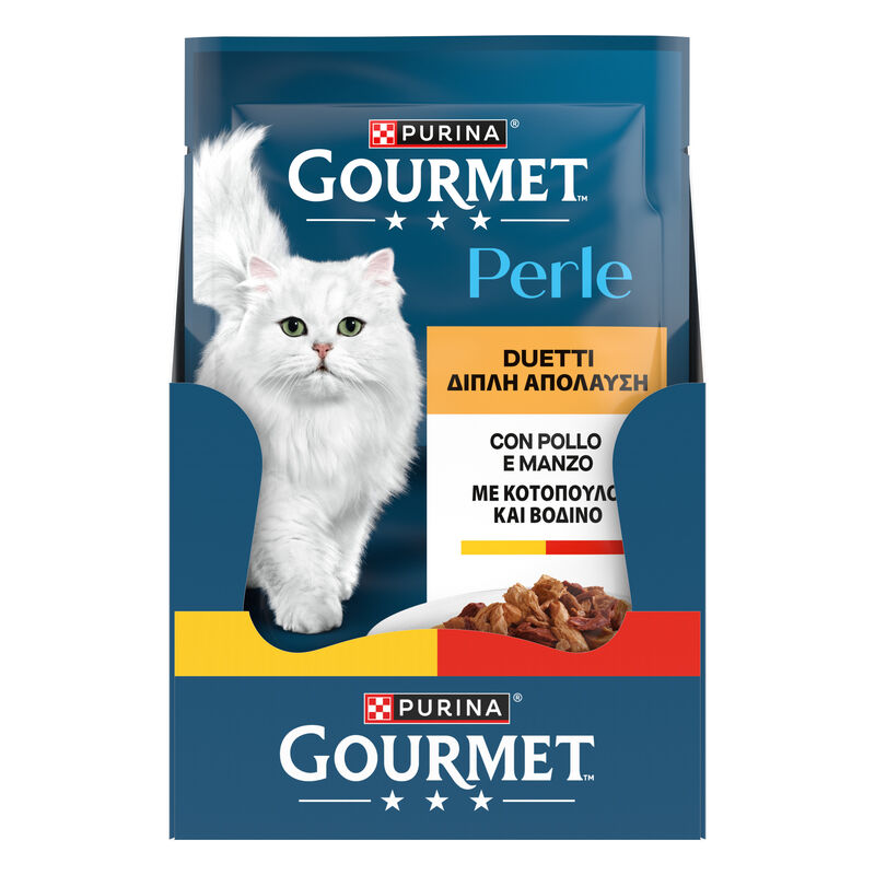 Gourmet Perle Duetti Cat Adult con Manzo e Pollo 85 gr