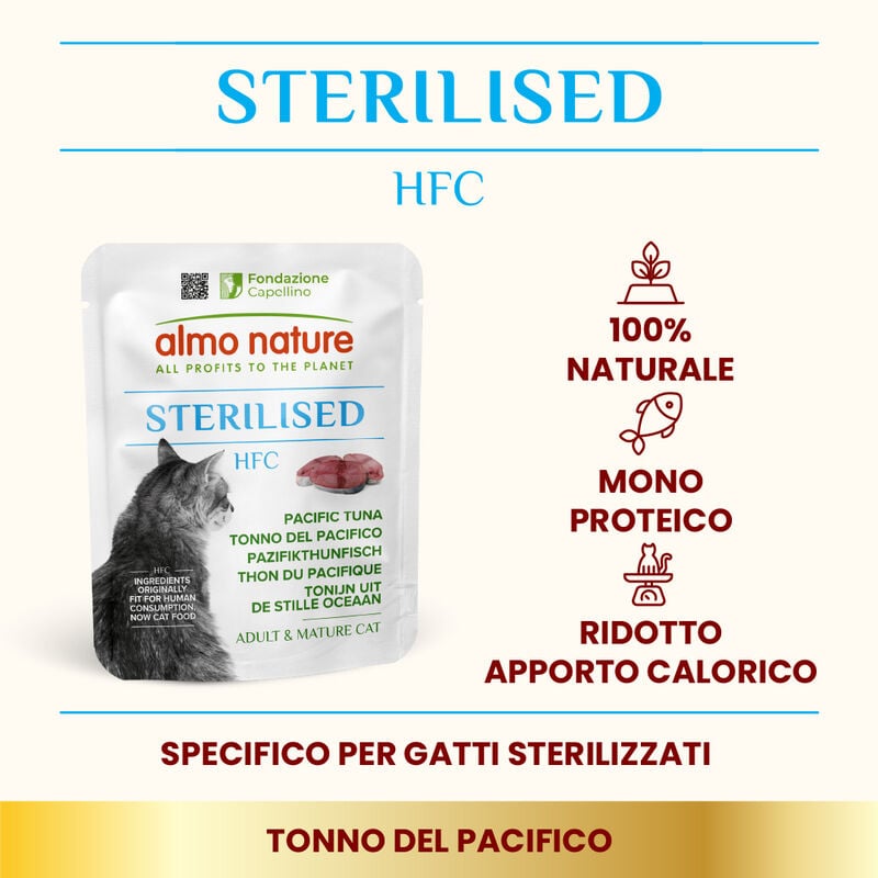 Almo Nature Cat HFC Sterilised Tonno del Pacifico 50g