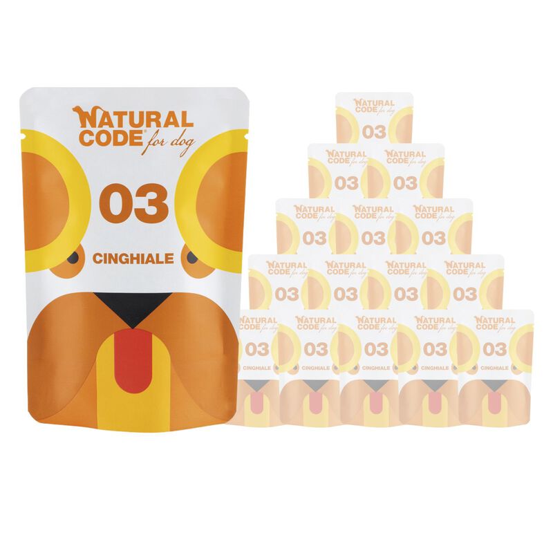 Natural Code Dog P03 Cinghiale 100 gr