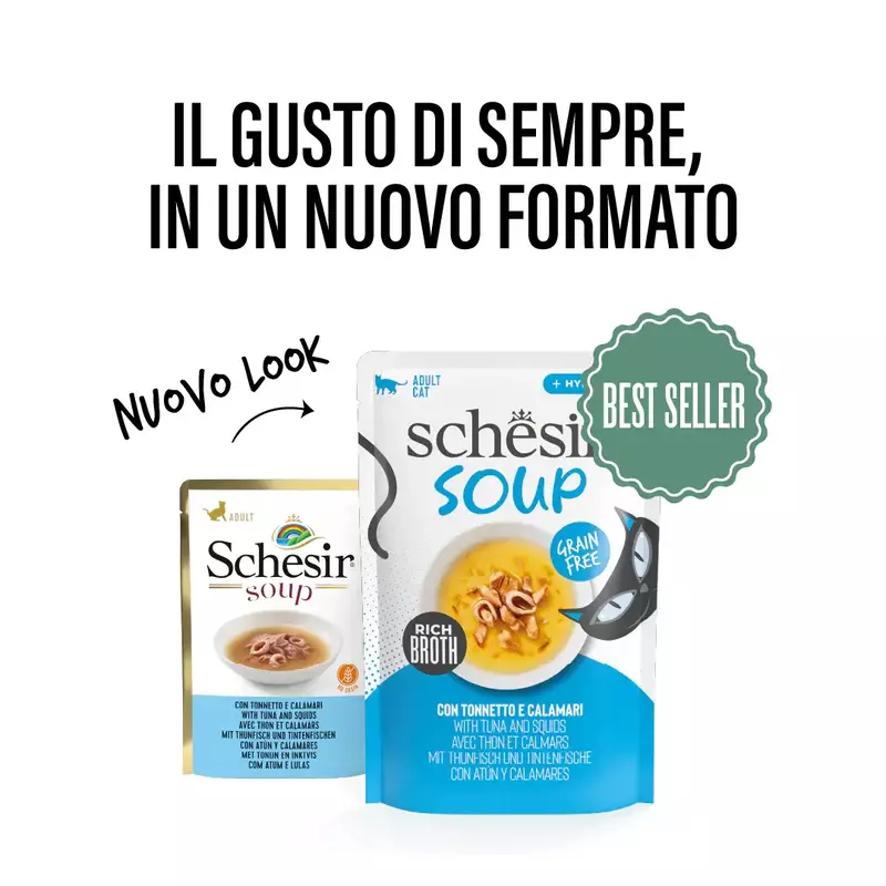 Schesir Soup Cat Tonnetto e Calamari 40g