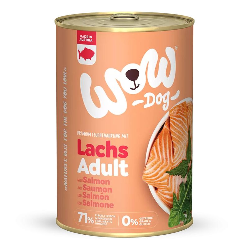Wow Dog Adult Salmone con Dente di Leone e Ortica 400 gr