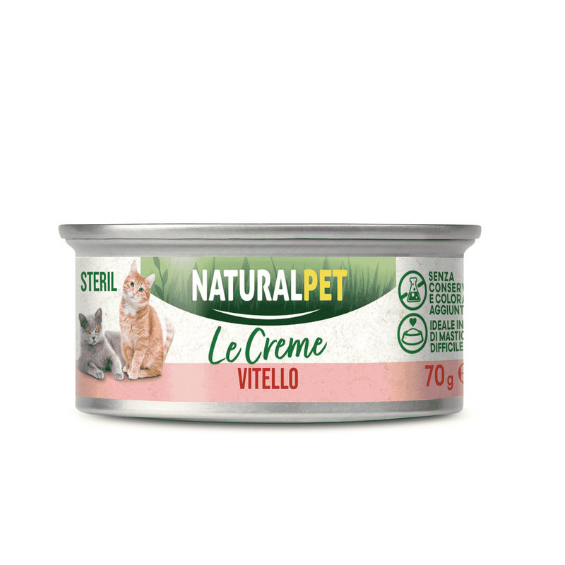 Naturalpet Le Creme Cat Steril Vitello 70gr