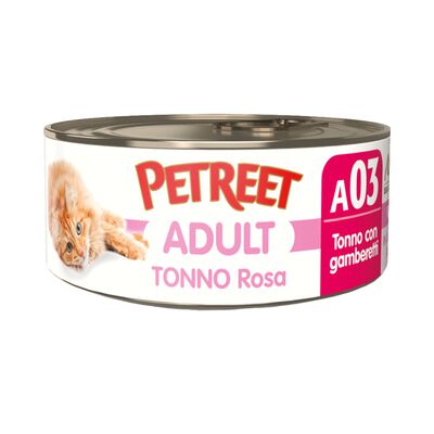 Petreet Cat Tonno rosa Tonno con gamberetti 70 gr