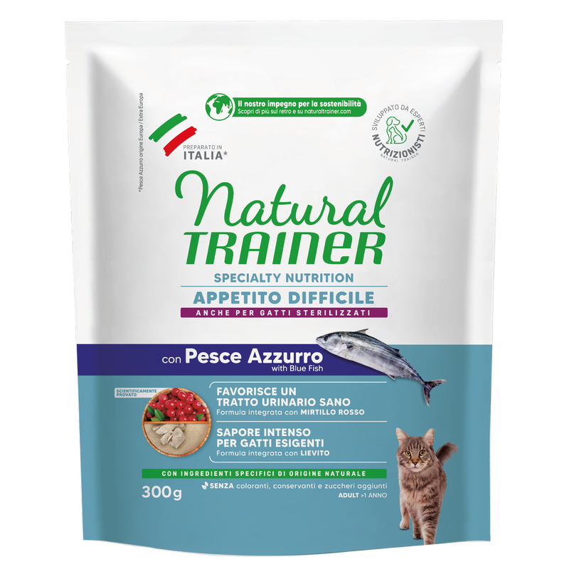 Natural Trainer Cat Exigent con Pesce Azzurro 300 gr