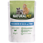 Naturalpet Cat Adult Bocconcini in salsa con Tonno 85gr
