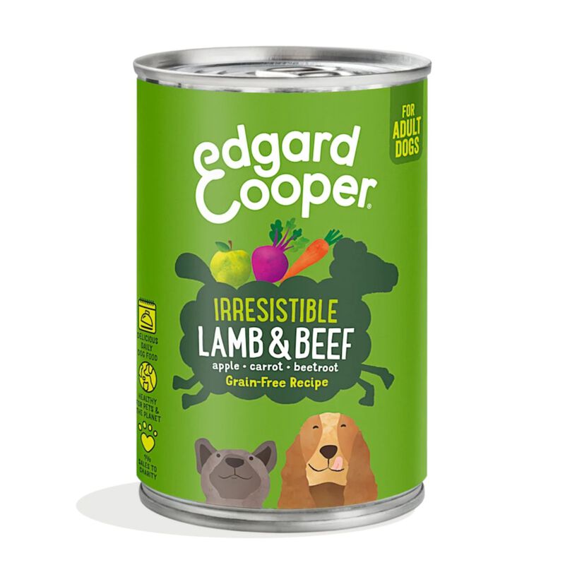 Edgard & Cooper Dog Adult Agnello e Manzo 400 gr