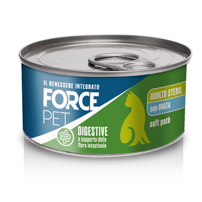 Forcepet Cat Adult Steril Digestive soft pat&egrave; con orata 85gr