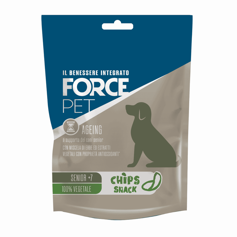 Forcepet Ageing Cane Anziano +7 anni Chips snack 100 vegetale 85gr