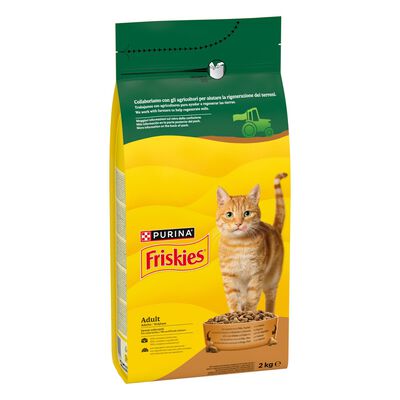 Friskies Cat Adult con Mix di Pollo e Tacchino e con Verdure 2 kg