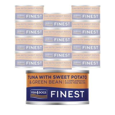 Fish4Dogs Finest Dog Tonno, Patata Dolce e Fagiolini 85 gr