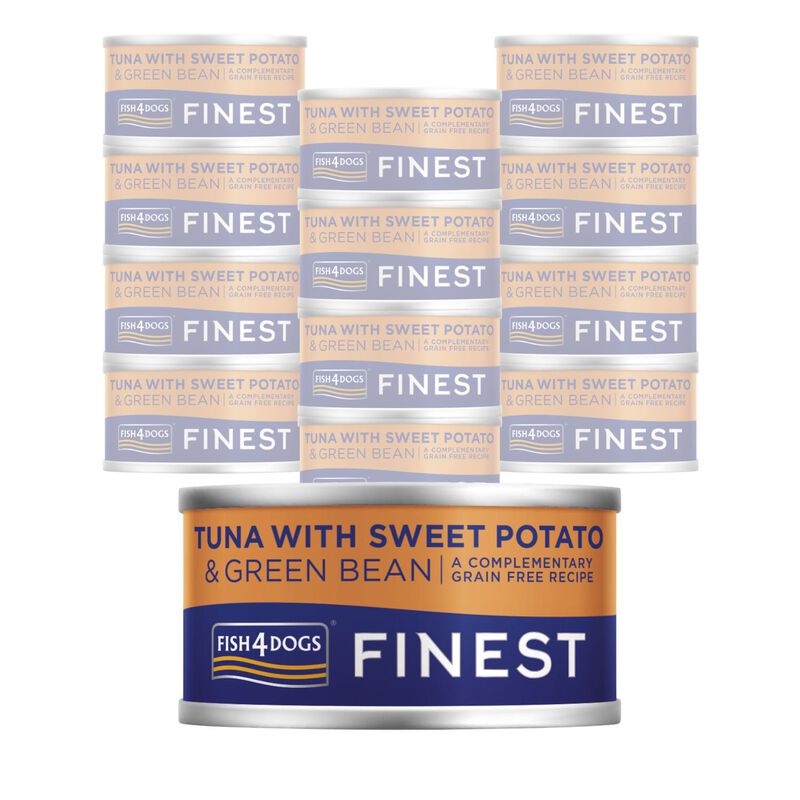 Fish4Dogs Finest Dog Tonno, Patata Dolce e Fagiolini 85 gr