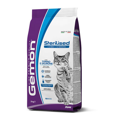 Gemon Cat Adult Sterilised con Tonno e Salmone 2 kg
