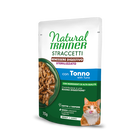Natural Trainer Benessere digestivo Straccetti con Tonno per Gatti Sterilizzati 70gr