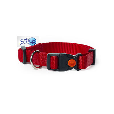 Petup Collare nylon a sgancio per cani mm 25 rosso