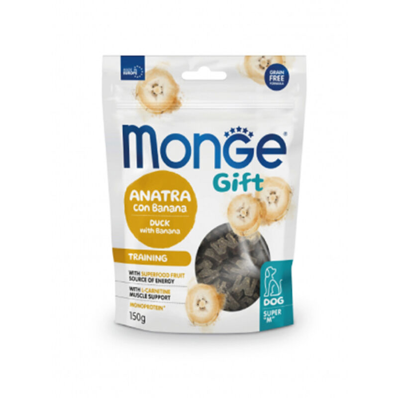 Monge Gift Training Dog Snack Anatra con Banana 150gr