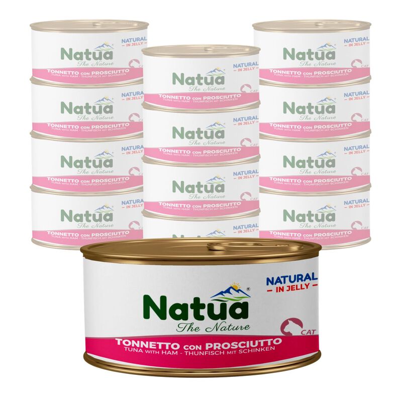 Natua Natural Cat Adult Tonnetto con Prosciutto in Jelly 85 gr