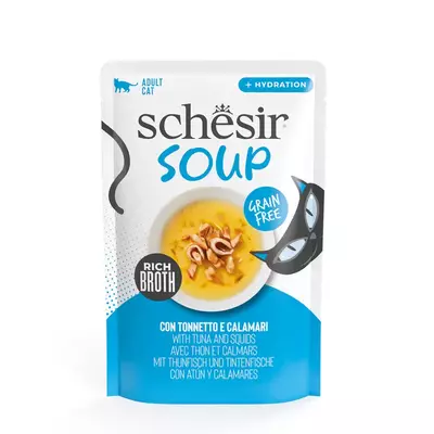 Schesir Soup Cat Tonnetto e Calamari 40g