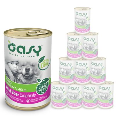 Oasy Dog Adult Medium Large One Protein Cinghiale 400 gr