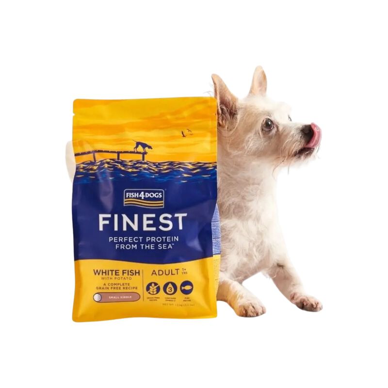 Fish4dogs Finest Dog Adult Small Pesce Bianco 6 kg
