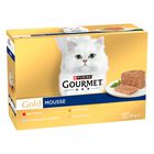 Gourmet Gold Cat Adult  Mousse con Manzo, Pesce dell'Oceano, Tacchino, Fegato 12x85 gr