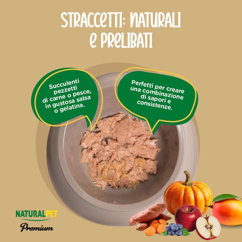 Naturalpet Premium Cat Adult Petto di pollo con prosciutto di pollo 70gr