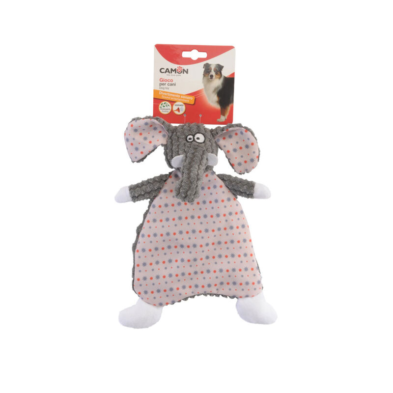 Camon Gioco per cani Elefante o volpe con squeaker 30 cm