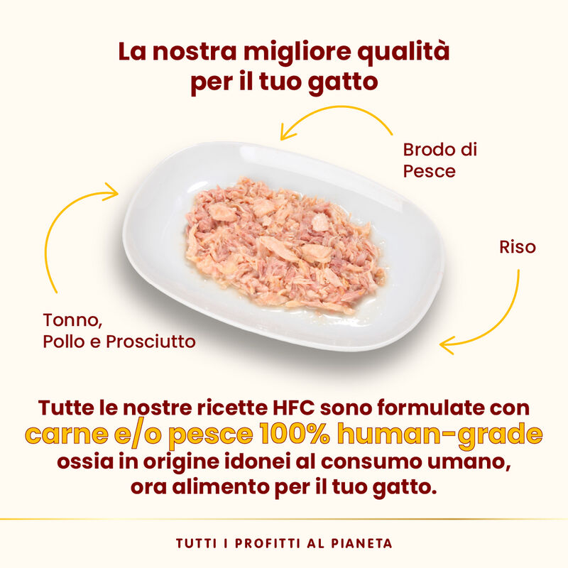 Almo Nature HFC Light Meal Tonno e Pollo 4x50g 