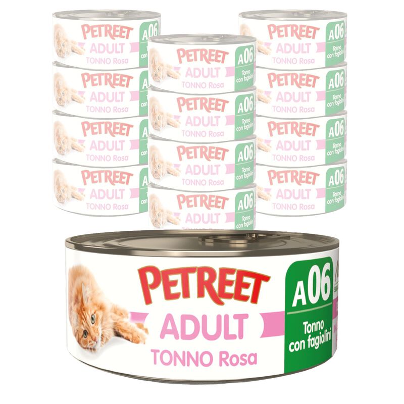 Petreet Cat Tonno rosa Tonno con fagiolini 140 gr