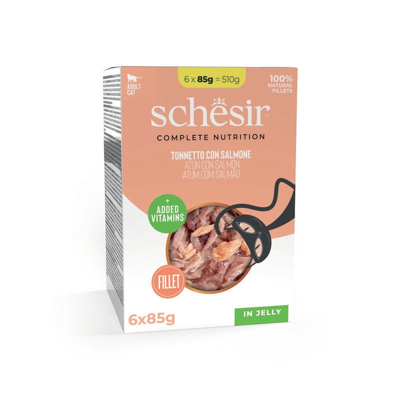 Schesir Cat Tonnetto con Salmone buste 6x85 gr