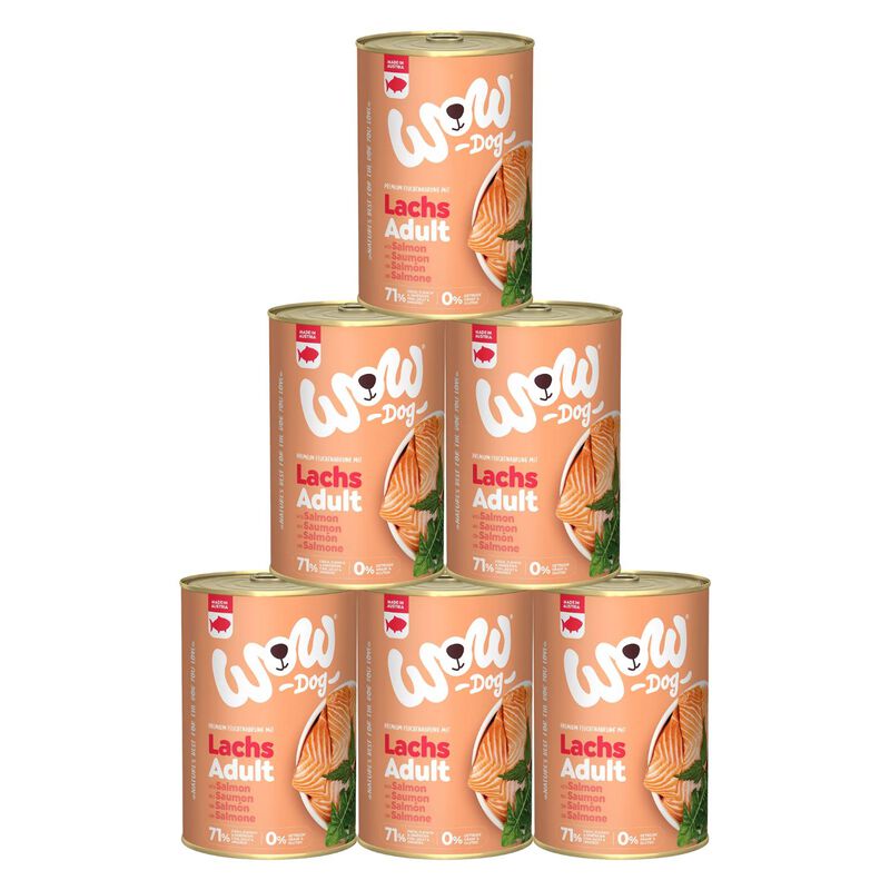 Wow Dog Adult Salmone con Dente di Leone e Ortica 400 gr