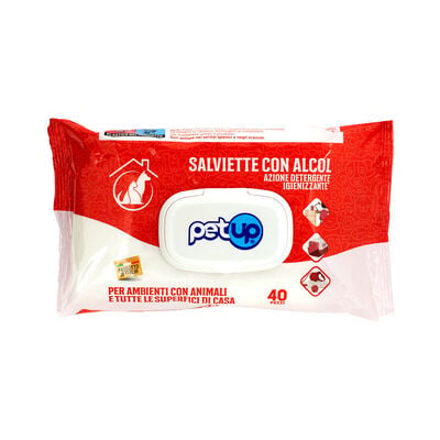 Petup Salviette con Alcol Igienizzanti 40 pz