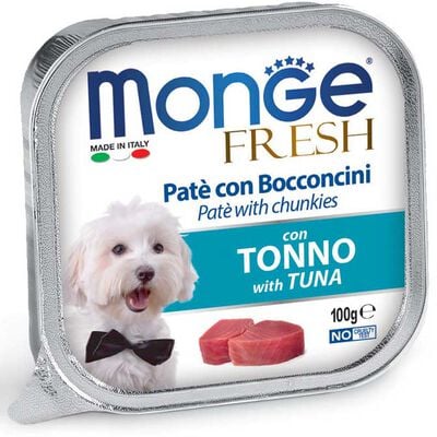 Monge Fresh Dog Adult Pat&eacute; con Bocconcini con Tonno 100 gr