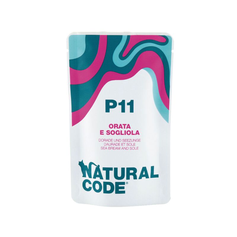Natural Code Cat P11 Orata e Sogliola 70 gr