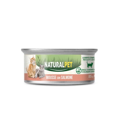 Naturalpet Cat Adult Mousse con Salmone 85 gr