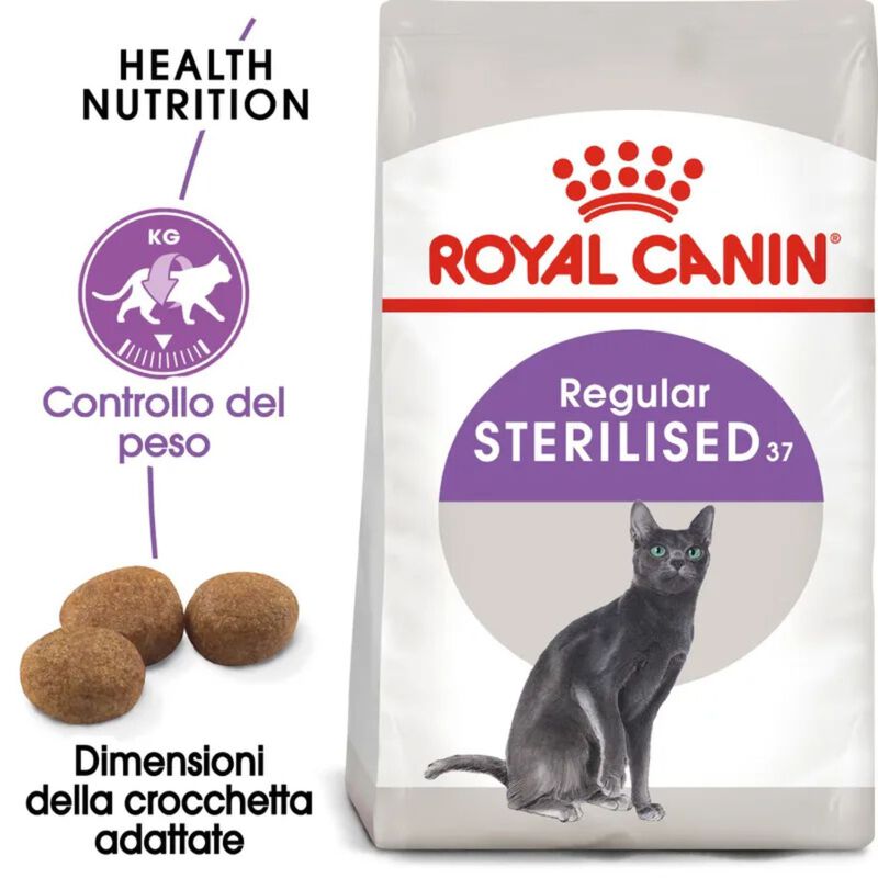 Royal Canin Cat Adult Sterilised 37 10 + 2kg omaggio
