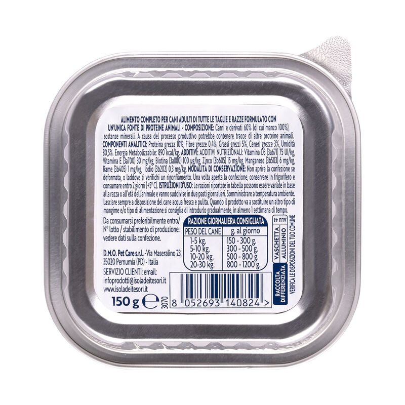 Monopro Dog Adult All breeds Pat&eacute; Manzo150gr