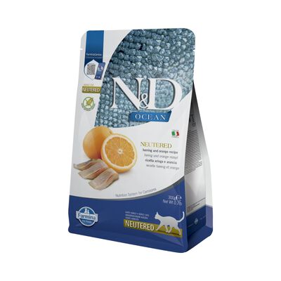 N&D Farmina Ocean Cat Adult Neutered Aringa & Arancia 300 gr