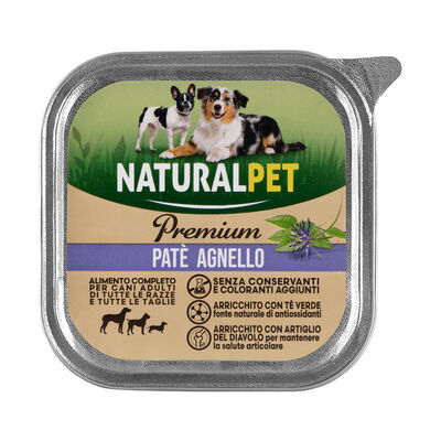 Naturalpet Premium Dog Adult All breeds Pat&eacute; Agnello 150gr