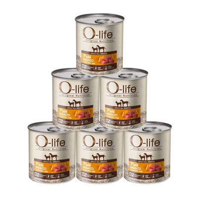 O-life Dog Pat&eacute; con Manzo e Melone 400 gr
